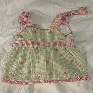 Charming Pink and Green Kids Camisole